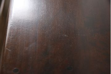 中古　北海道民芸家具　シンプルなデザインが魅力のライティングビューロー(ワークデスク、簿記机、在宅ワーク、在宅用、引き出し)(R-064884)