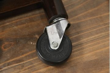 中古　松本民芸家具　上品な色合いが魅力!!シックな雰囲気漂うB型ワゴン(キャスターワゴン、サイドワゴン、キッチンワゴン、花台)(R-064890)