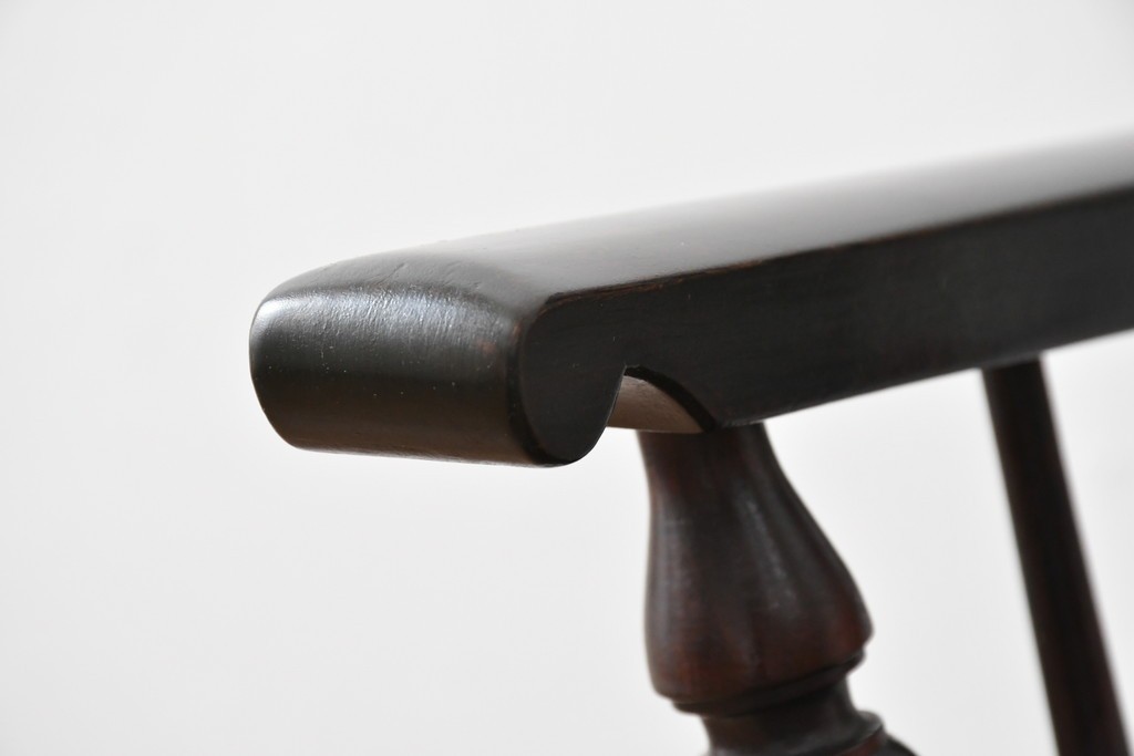 和製ビンテージ　松本民芸家具　#44A型　シックな色合いとクラシカルな佇まいが魅力のウィンザーチェア　定価約20万円　(R-064893)