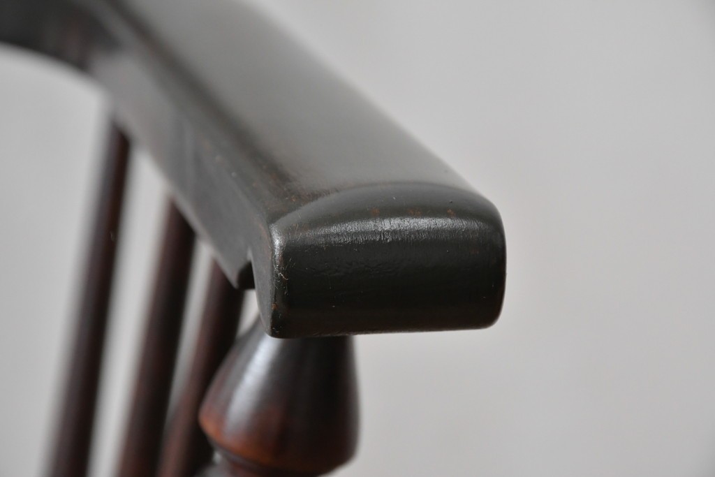 和製ビンテージ　松本民芸家具　#44A型　シックな色合いとクラシカルな佇まいが魅力のウィンザーチェア　定価約20万円　(R-064893)