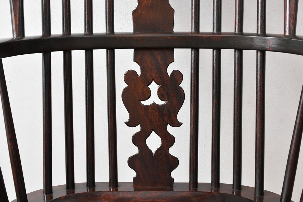 和製ビンテージ　松本民芸家具　#44A型　シックな色合いとクラシカルな佇まいが魅力のウィンザーチェア　定価約20万円　(R-064893)