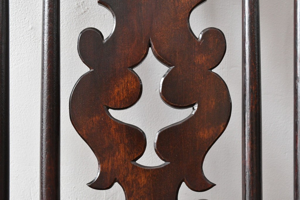 和製ビンテージ　松本民芸家具　#44A型　シックな色合いとクラシカルな佇まいが魅力のウィンザーチェア　定価約20万円　(R-064893)