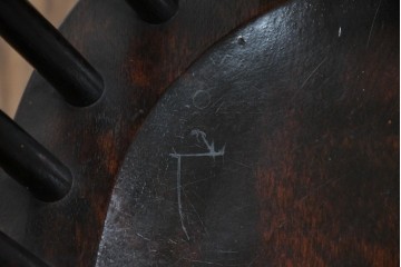 和製ビンテージ　松本民芸家具　#44A型　シックな色合いとクラシカルな佇まいが魅力のウィンザーチェア　定価約20万円　(R-064893)