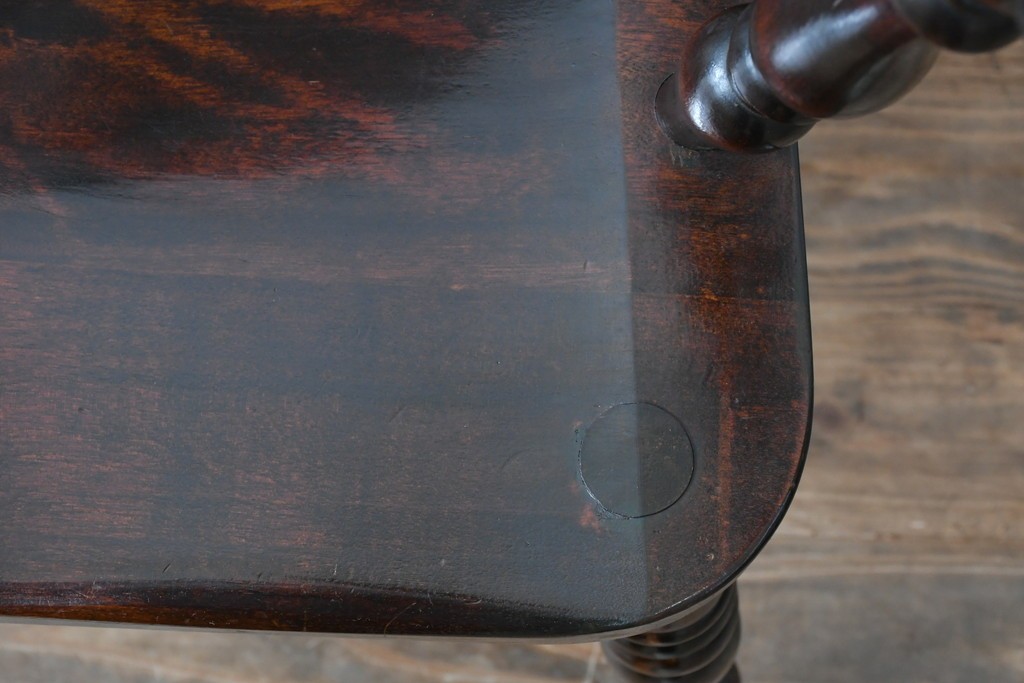 和製ビンテージ　松本民芸家具　#44A型　シックな色合いとクラシカルな佇まいが魅力のウィンザーチェア　定価約20万円　(R-064893)