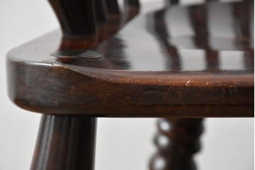 和製ビンテージ　松本民芸家具　#44A型　シックな色合いとクラシカルな佇まいが魅力のウィンザーチェア　定価約20万円　(R-064893)