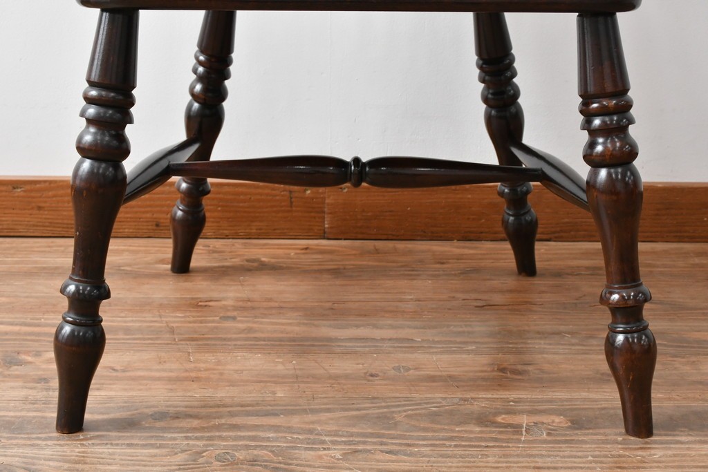 和製ビンテージ　松本民芸家具　#44A型　シックな色合いとクラシカルな佇まいが魅力のウィンザーチェア　定価約20万円　(R-064893)