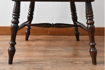 和製ビンテージ　松本民芸家具　#44A型　シックな色合いとクラシカルな佇まいが魅力のウィンザーチェア　定価約20万円　(R-064893)