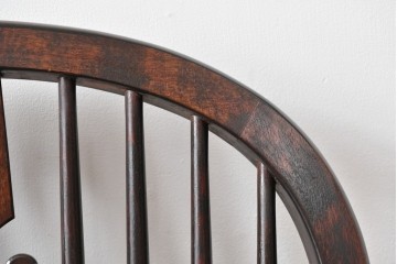 和製ビンテージ　松本民芸家具　#44A型　シックな色合いとクラシカルな佇まいが魅力のウィンザーチェア　定価約20万円　(R-064893)