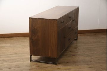 中古　美品　ビーナ(bina)　RILE DRESSER　古材を活かした世界に1つしかないライリードレッサー(サイドボード、サイドチェスト、キャビネット)(定価約24万円)(R-064895)