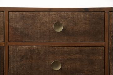 中古　美品　ビーナ(bina)　RILE DRESSER　古材を活かした世界に1つしかないライリードレッサー(サイドボード、サイドチェスト、キャビネット)(定価約24万円)(R-064895)