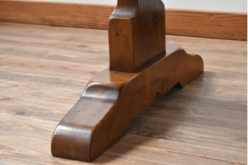 中古　バロッサバレンティ(VARO,S.A. VALENTI)　しっかりとした脚のつくりが魅力的なダイニングテーブル　定価約100万円　(R-064896)