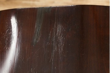 和製ビンテージ　ビーチ材　柏木工　凝った装飾が魅力的なウィンザーチェア2脚セット　(R-064898)