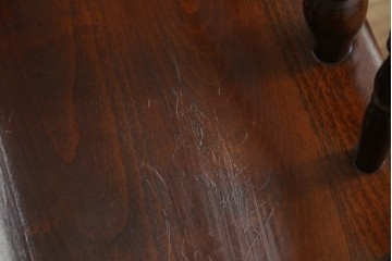 和製ビンテージ　ビーチ材　柏木工　凝った装飾が魅力的なウィンザーチェア2脚セット　(R-064898)