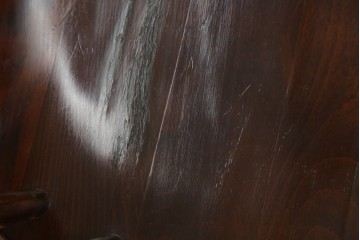 和製ビンテージ　ビーチ材　柏木工　凝った装飾が魅力的なウィンザーチェア2脚セット　(R-064898)