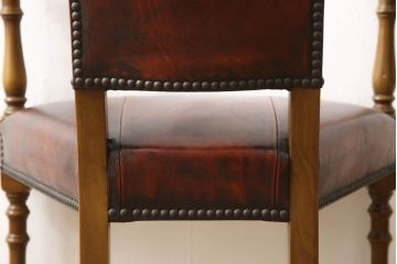 中古　バロッサバレンティ(VARO,S.A. VALENTI)　優美なシルエットが目を引くカクトワール・チェア(椅子、ダイニングチェア、アームチェア)(定価約20万円)(R-064903)