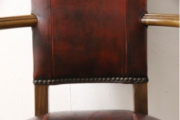 中古　バロッサバレンティ(VARO,S.A. VALENTI)　優美なシルエットが目を引くカクトワール・チェア(椅子、ダイニングチェア、アームチェア)(定価約20万円)(R-064904)