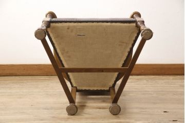 中古　バロッサバレンティ(VARO,S.A. VALENTI)　優美なシルエットが目を引くカクトワール・チェア(椅子、ダイニングチェア、アームチェア)(定価約20万円)(R-064904)