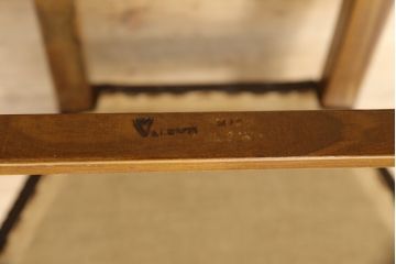 中古　バロッサバレンティ(VARO,S.A. VALENTI)　優美なシルエットが目を引くカクトワール・チェア(椅子、ダイニングチェア、アームチェア)(定価約20万円)(R-064904)