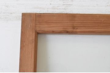 アンティーク建具　味わいある木味が魅力的なガラス戸1枚(引き戸)(R-064909)