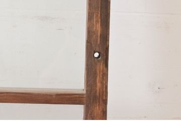 アンティーク建具　経年を感じさせる木味が魅力のガラス戸1枚(引き戸)(R-064910)