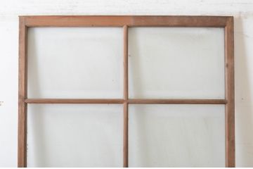 アンティーク建具　経年を感じさせる木味が魅力のガラス戸1枚(引き戸)(R-064911)