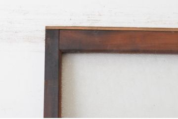 アンティーク建具　レトロな空間づくりにおすすめの横桟ガラス戸1枚(引き戸)(R-064912)