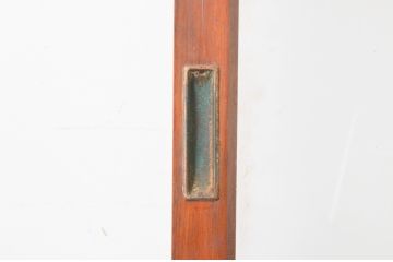 アンティーク建具　レトロな空間づくりにおすすめの横桟ガラス戸2枚セット(引き戸)(R-064918)