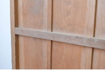 アンティーク建具　経年を感じさせる木味が魅力のガラス戸3枚セット(引き戸)(R-064922)
