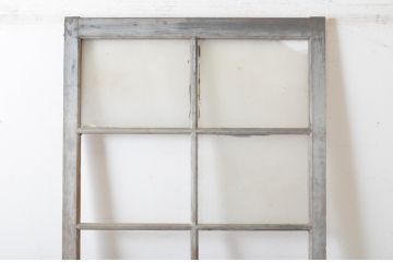 アンティーク建具　ペイント仕上げ限定　レトロな雰囲気を醸し出すガラス戸1枚(引き戸)(R-064923)
