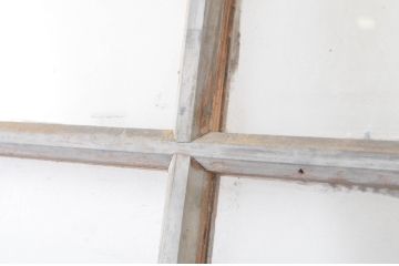 アンティーク建具　ペイント仕上げ限定　レトロな雰囲気を醸し出すガラス戸1枚(引き戸)(R-064923)