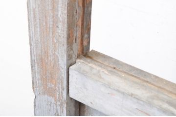 アンティーク建具　ペイント仕上げ限定　レトロな雰囲気を醸し出すガラス戸1枚(引き戸)(R-064923)