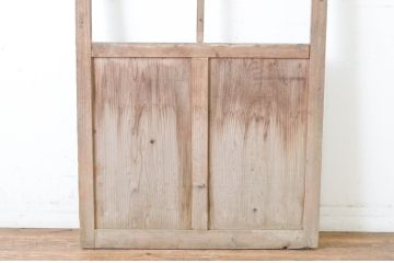 アンティーク建具　ペイント仕上げ限定　レトロな雰囲気を醸し出すガラス戸1枚(引き戸)(R-064923)
