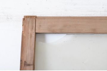 アンティーク建具　ペイント仕上げ限定　レトロな雰囲気を醸し出すガラス戸1枚(引き戸)(R-064923)