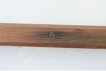 アンティーク建具　経年によって増した味わいが魅力的な横桟ガラス戸2枚セット(引き戸)(R-064924)