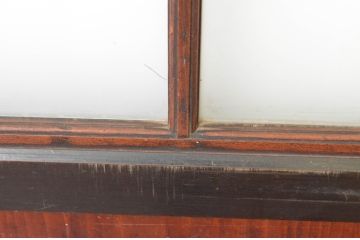 アンティーク建具　和の趣溢れるガラス帯戸4枚セット(引き戸、ガラス戸)(R-064928)