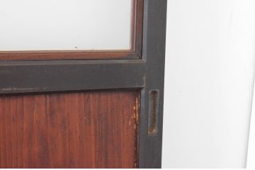 アンティーク建具　和の趣溢れるガラス帯戸4枚セット(引き戸、ガラス戸)(R-064928)