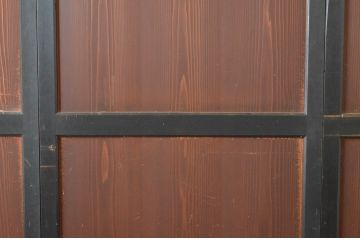 アンティーク建具　上質な和の趣き溢れる帯戸3枚セット(板戸、引き戸)(R-064929)