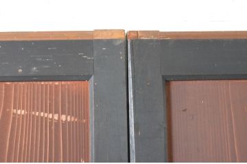 アンティーク建具　上質な和の趣き溢れる帯戸3枚セット(板戸、引き戸)(R-064929)