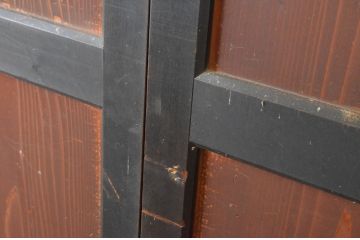 アンティーク建具　上質な和の趣き溢れる帯戸3枚セット(板戸、引き戸)(R-064929)