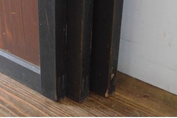 アンティーク建具　上質な和の趣き溢れる帯戸3枚セット(板戸、引き戸)(R-064929)