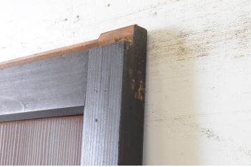 アンティーク建具　上質な和の趣き溢れる帯戸1枚(板戸、引き戸)(R-064930)