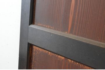 アンティーク建具　上質な和の趣き溢れる帯戸1枚(板戸、引き戸)(R-064930)