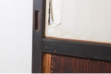アンティーク建具　和の情緒を演出する障子帯戸1枚(引き戸、板戸、障子戸)(R-064931)