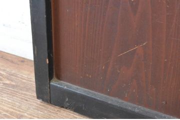 アンティーク建具　上品な和の趣を演出する障子帯戸1枚(引き戸、板戸、組子、障子戸)(R-064932)