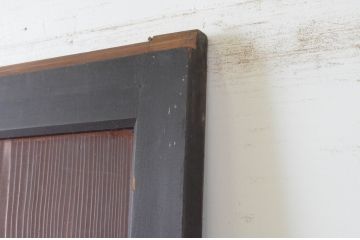 アンティーク建具　和の情緒溢れる帯戸1枚(引き戸、板戸)(R-064933)