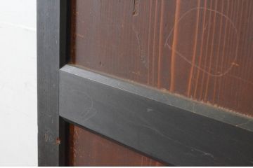 アンティーク建具　和の情緒溢れる帯戸1枚(引き戸、板戸)(R-064933)