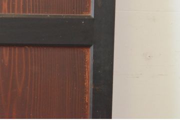 アンティーク建具　和の情緒溢れる帯戸1枚(引き戸、板戸)(R-064933)