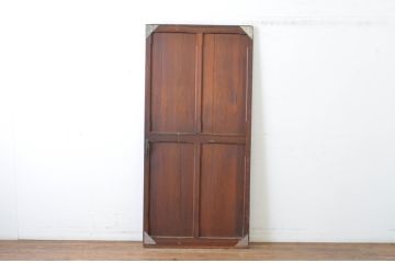 アンティーク建具　古い洋館の素朴な引き戸1枚(板戸)(R-064940)