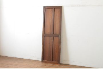 アンティーク建具　古い洋館の素朴な引き戸1枚(板戸)(R-064941)