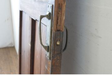 アンティーク建具　古い洋館の素朴な引き戸1枚(板戸)(R-064941)